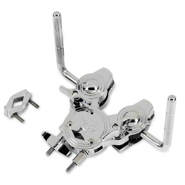 Drum Works Furniture Double Tom Clamp with V Memory Lock, Chrome DWSM992